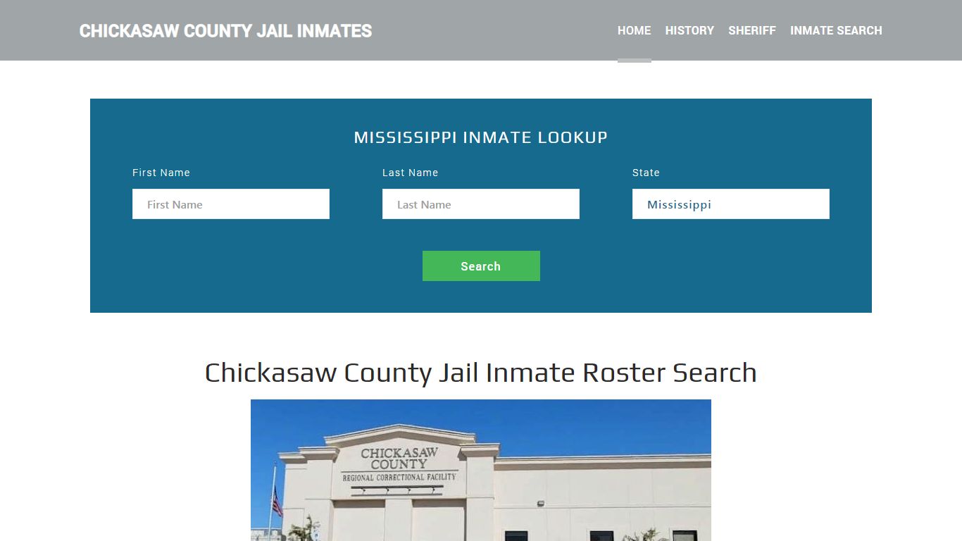 Chickasaw County Jail Inmate Roster Lookup, Houston, MS